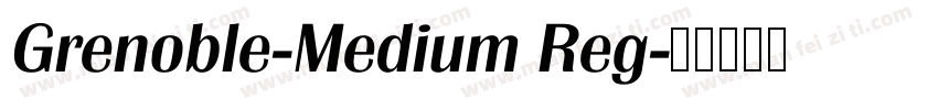 Grenoble-Medium Reg字体转换